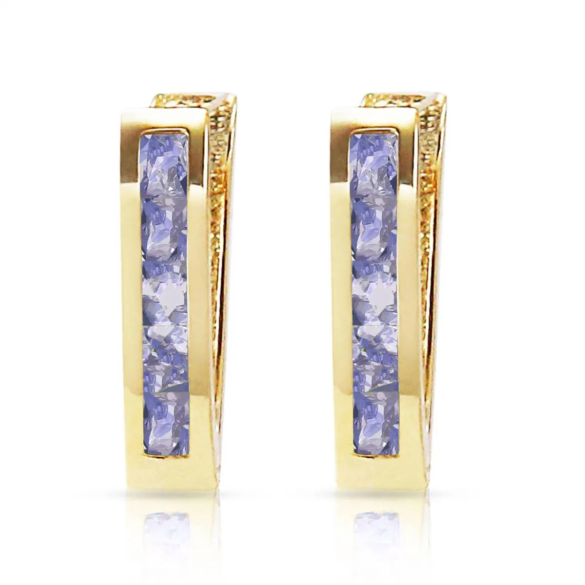 0.95 Carat 14K Solid Yellow Gold Felicity Tanzanite Earrings