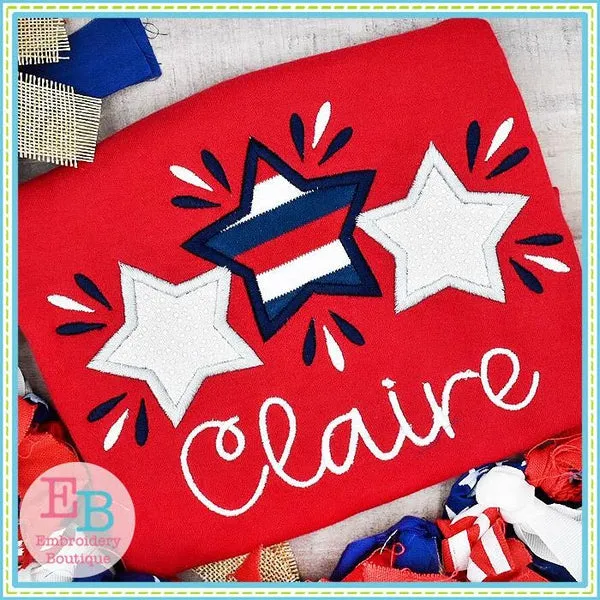 3 Stars Applique