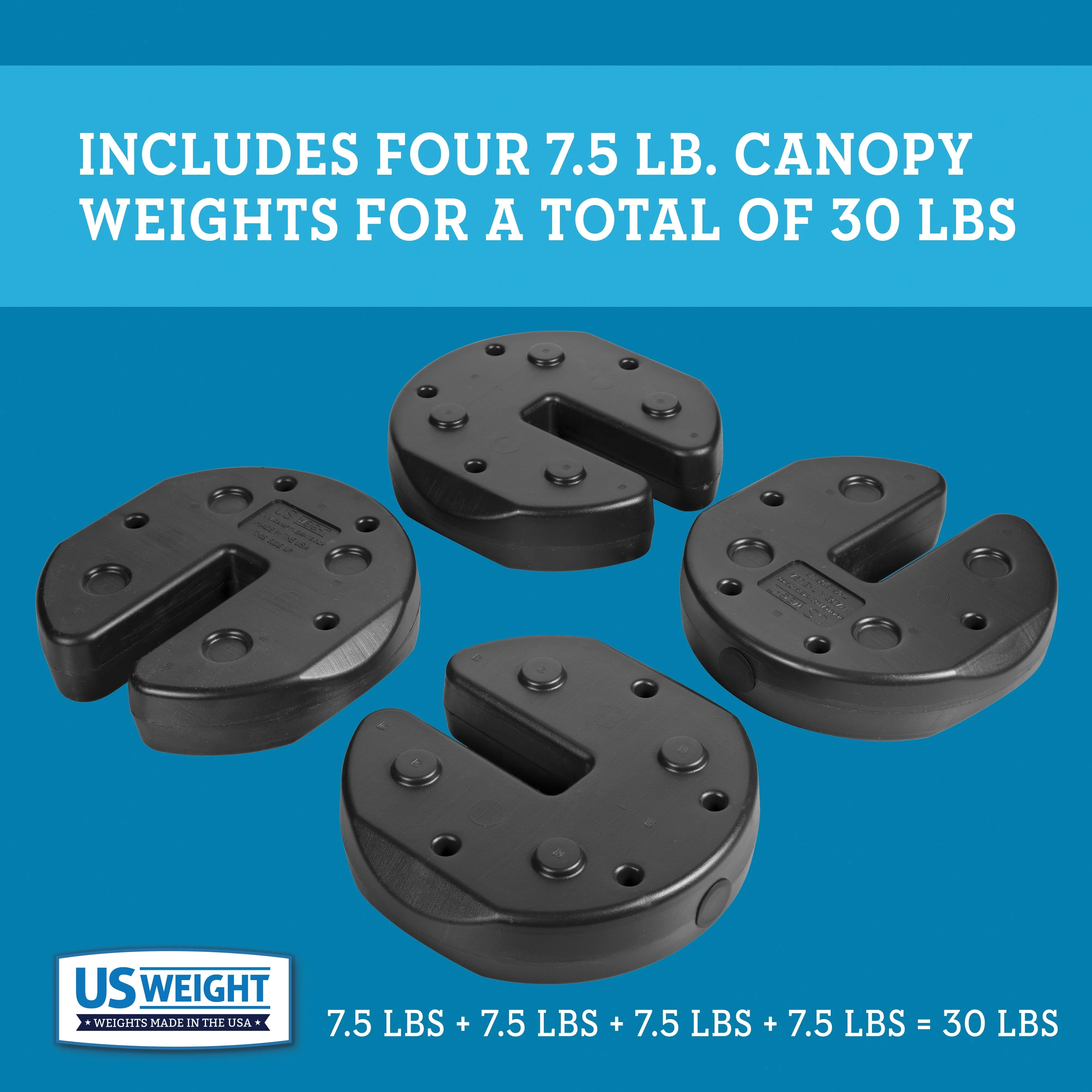 30 Lb. Tailgater Canopy Weights with No-Pinch Design