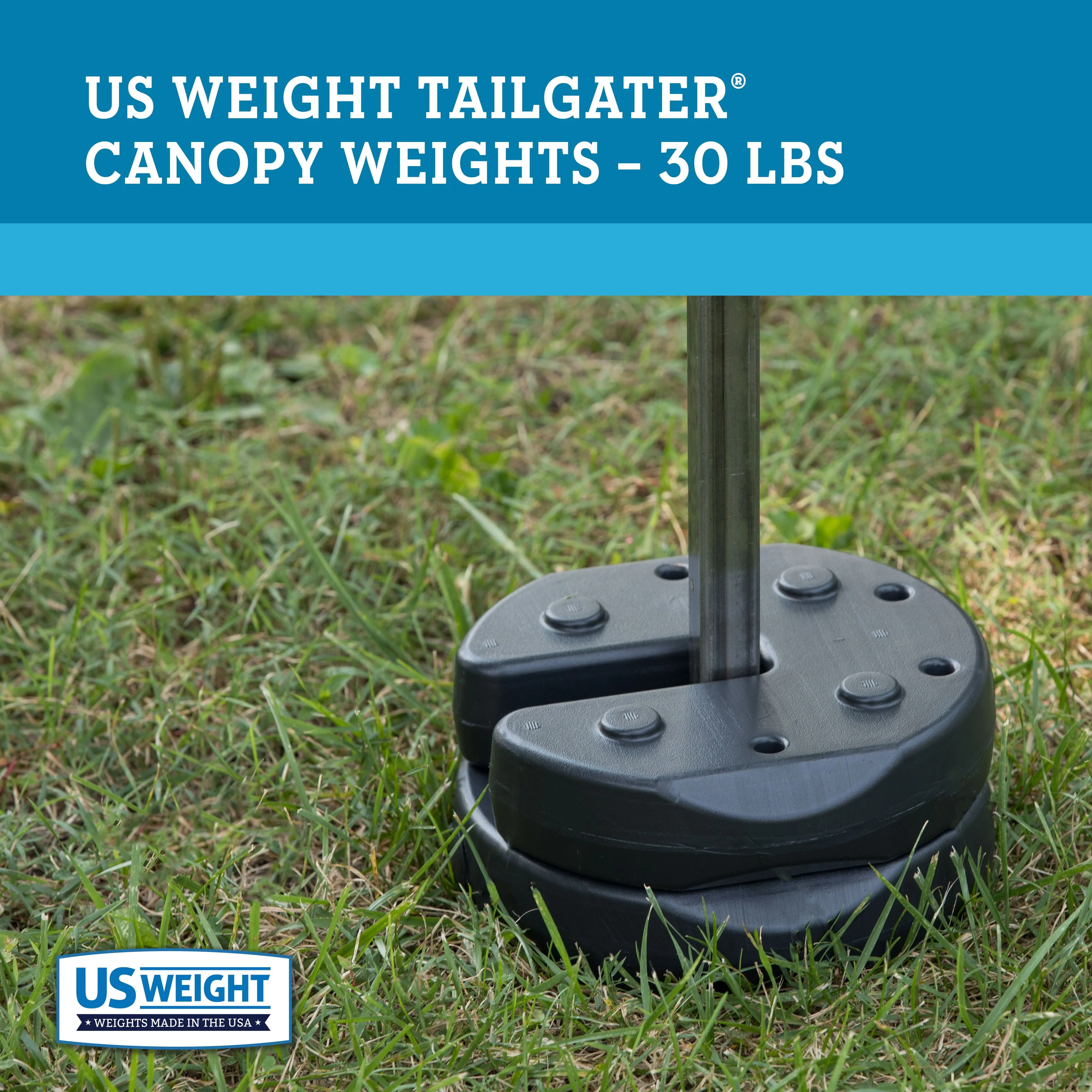 30 Lb. Tailgater Canopy Weights with No-Pinch Design