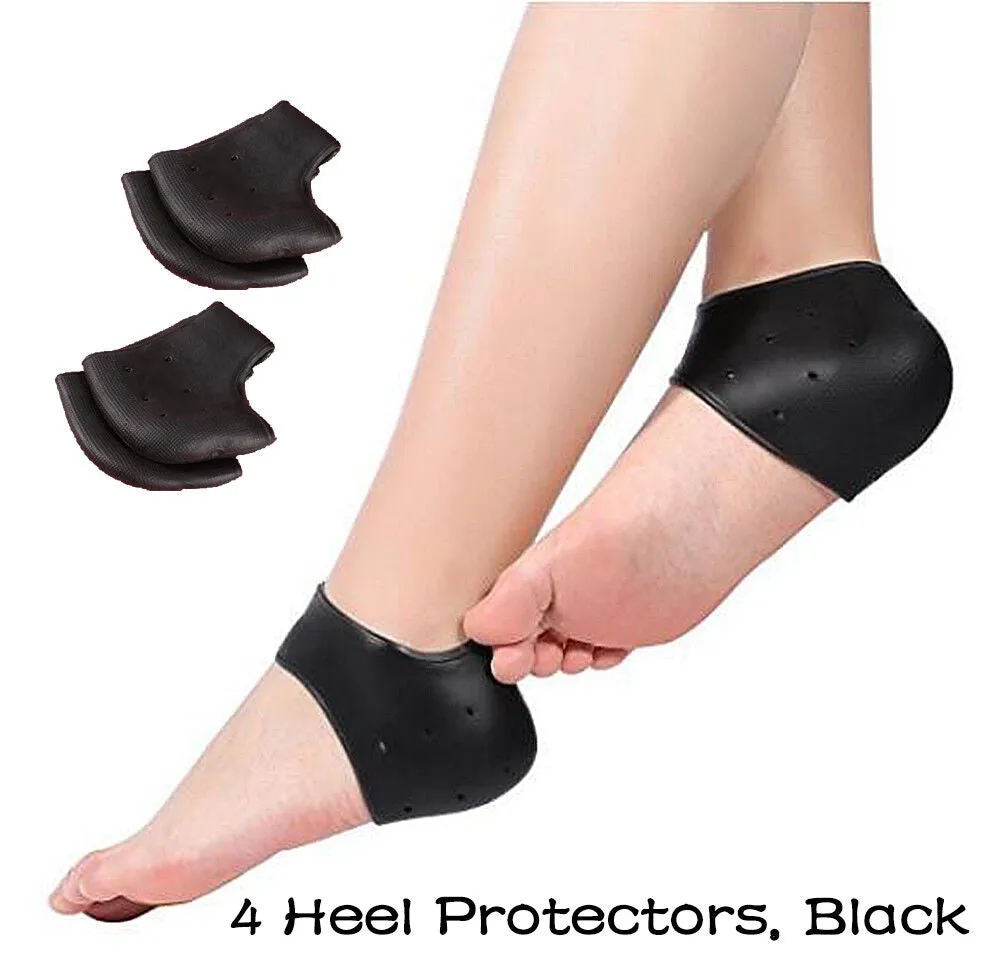 4~6 PCS Silicone Heel and/or Toe Protector Plantar Fasciitis Pain Relief Cushion