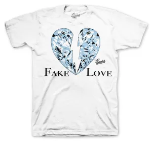 700 Blue Tint Shirt - Love - White