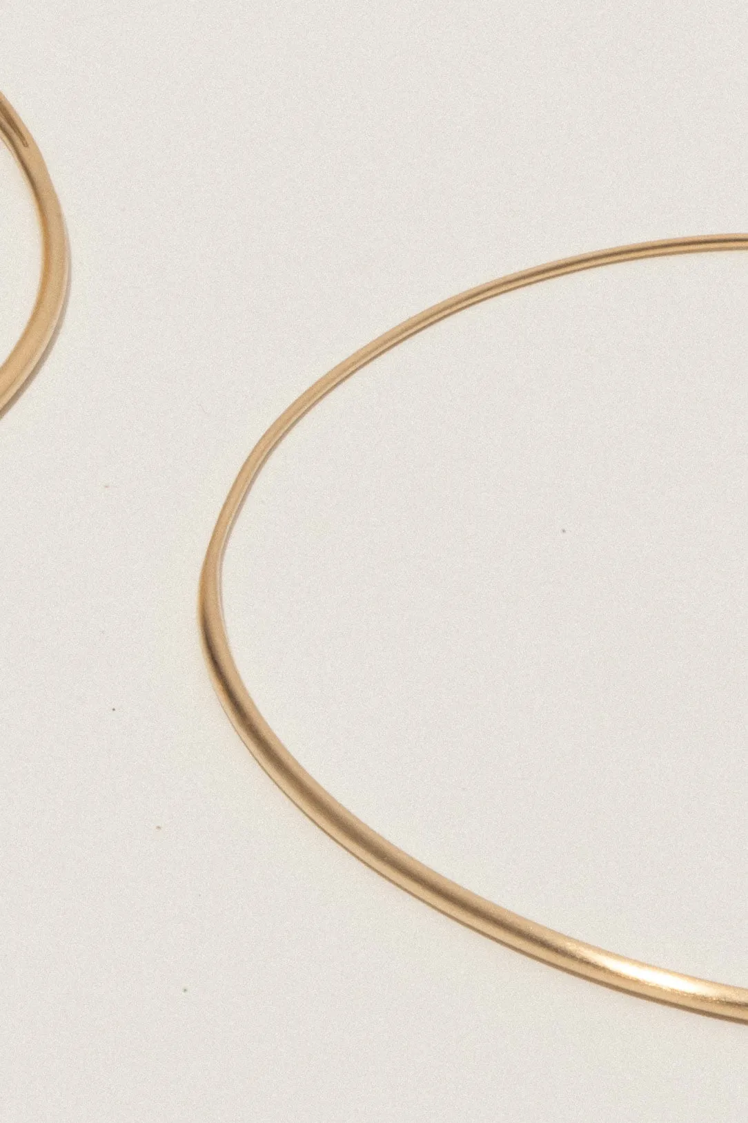 A Way of Life, Like Any Other - Gold Vermeil Hoop Earrings