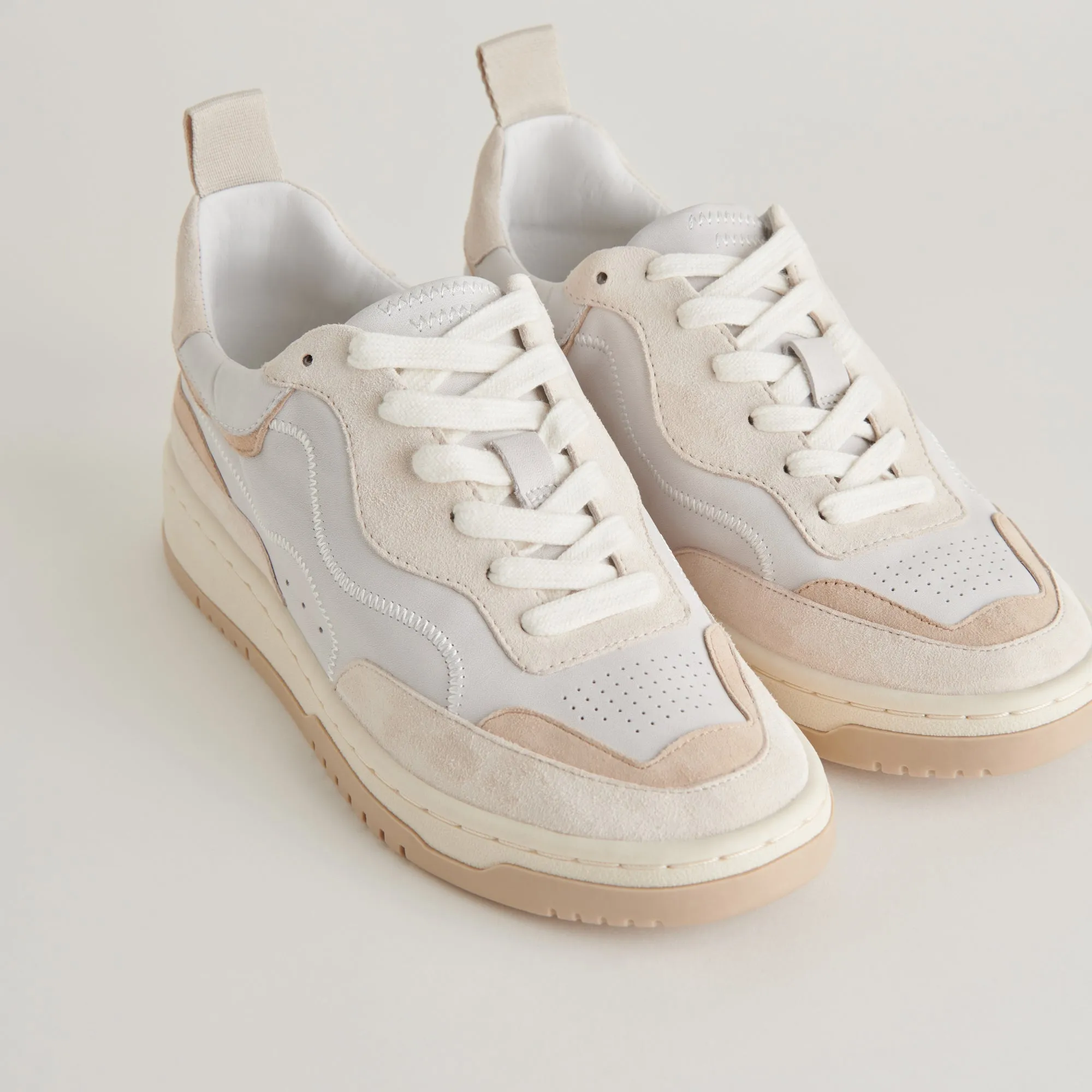 ADELLA SNEAKERS WHITE DUNE LEATHER - re:vita