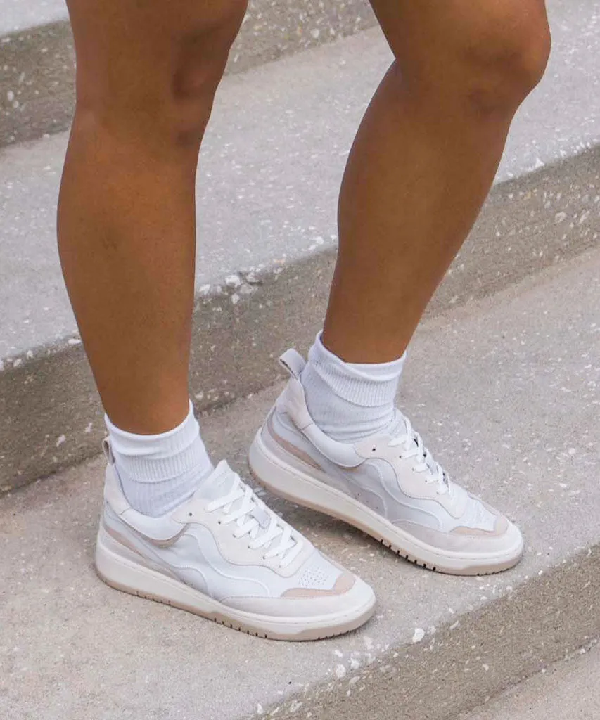 ADELLA SNEAKERS WHITE DUNE LEATHER - re:vita