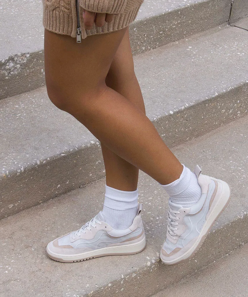 ADELLA SNEAKERS WHITE DUNE LEATHER - re:vita