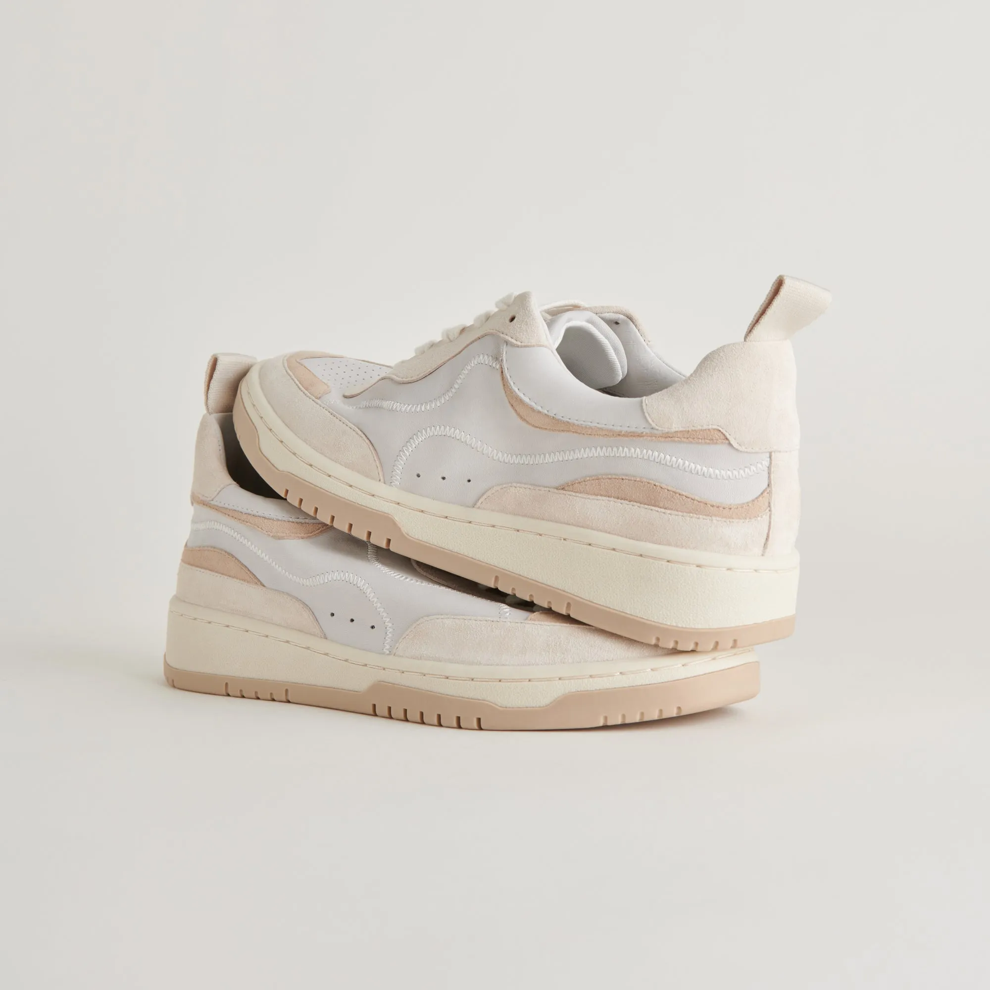 ADELLA SNEAKERS WHITE DUNE LEATHER - re:vita