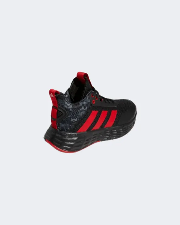 Adidas Lunar New Year Own The Game 2.0 Kids Basketball Shoes Black/Red Gy0812