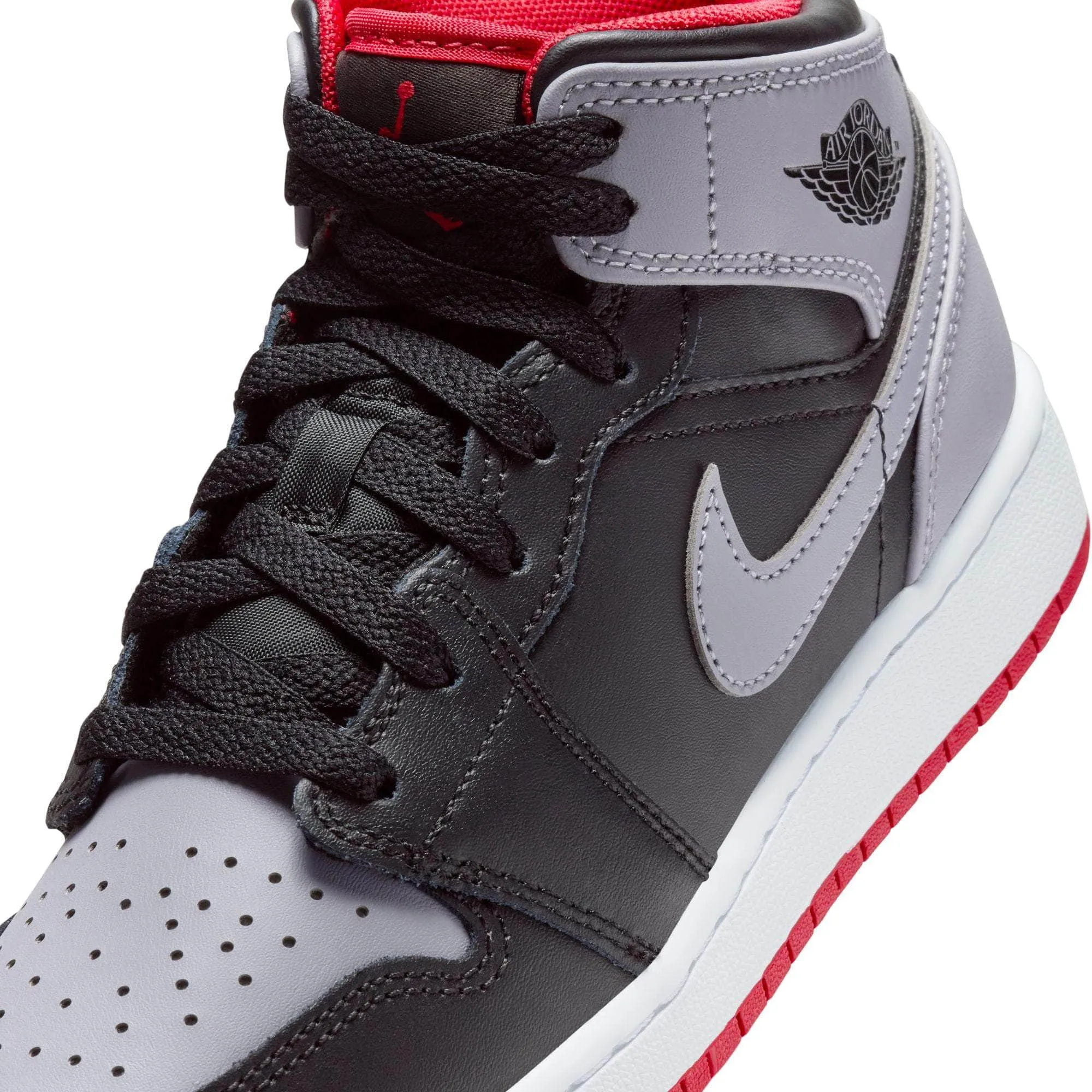 Air Jordan 1 Mid "Cement Grey" - Boy's GS