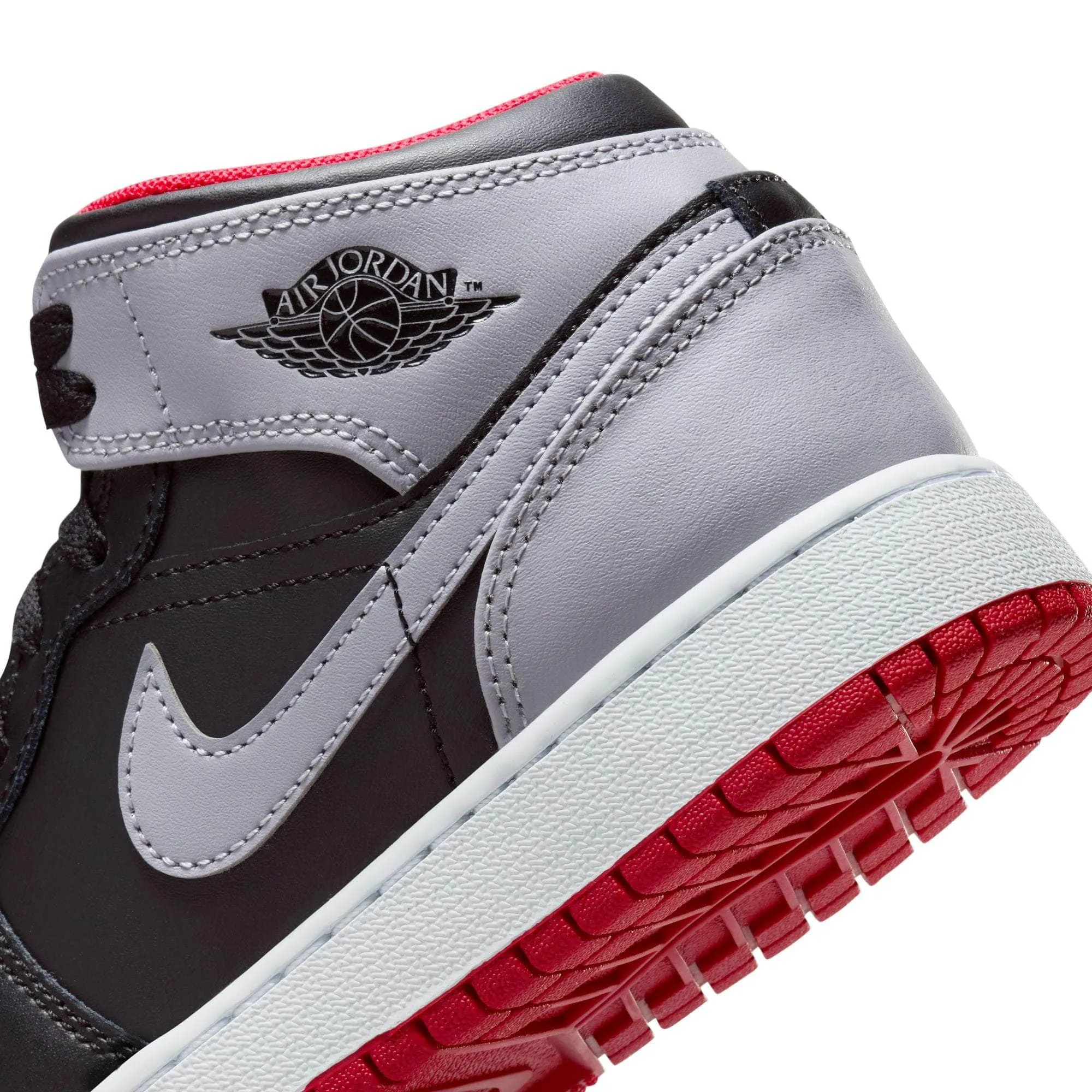 Air Jordan 1 Mid "Cement Grey" - Boy's GS