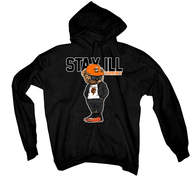 Air Jordan 12 “Brilliant Orange” | illcurrency Black T-Shirt (Stay ill Bear)