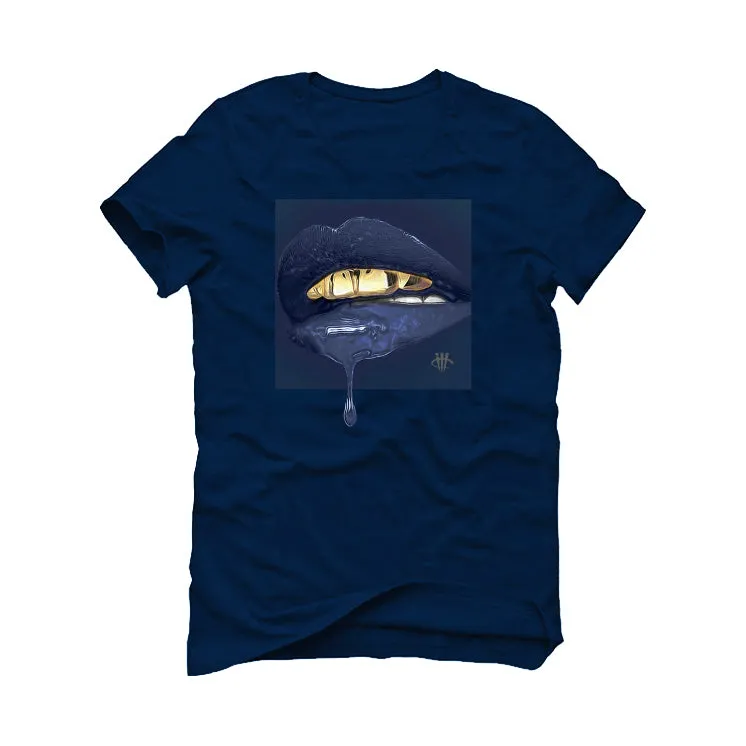 Air Jordan 13 "Brave Blue" 2022 | ILLCURRENCY Navy Blue T-Shirt (LIPSTICK)