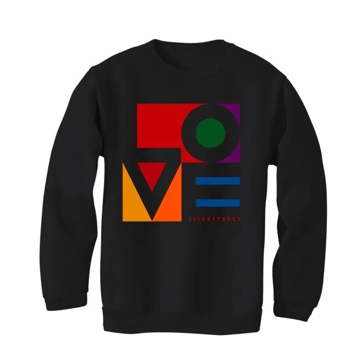 Air Jordan 2 wmns multicolor Black T-Shirt (Love Block)