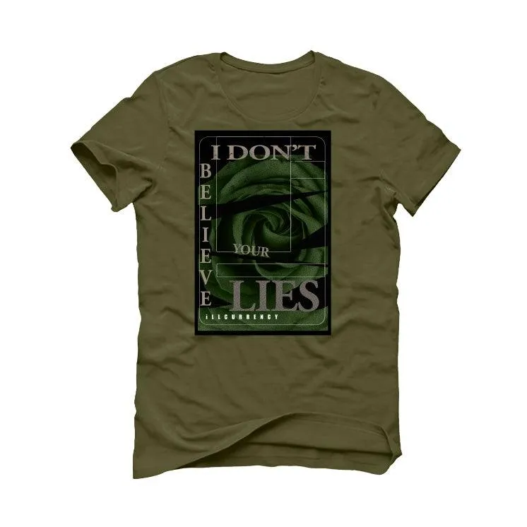 Air Jordan 3 “Patchwork” Military Green T-Shirt (I DON'T BELIEVE YOUR LIES)