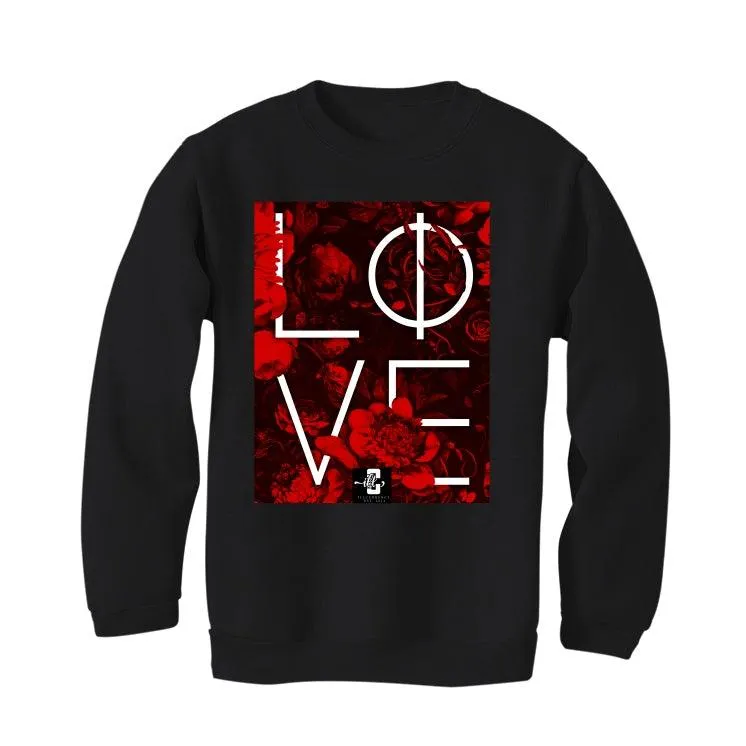 Air Jordan 4 “Red Thunder” Black T-Shirt (LOVE)