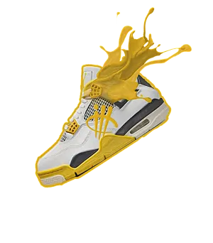 Air Jordan 4 WNNS “Vivid Sulfur” | illcurrency White T-Shirt (SPLASH 4)