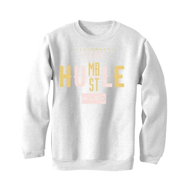 Air Jordan 6 WMNS Gold Hoops White T-Shirt (Stay Humble Hustle Hard)