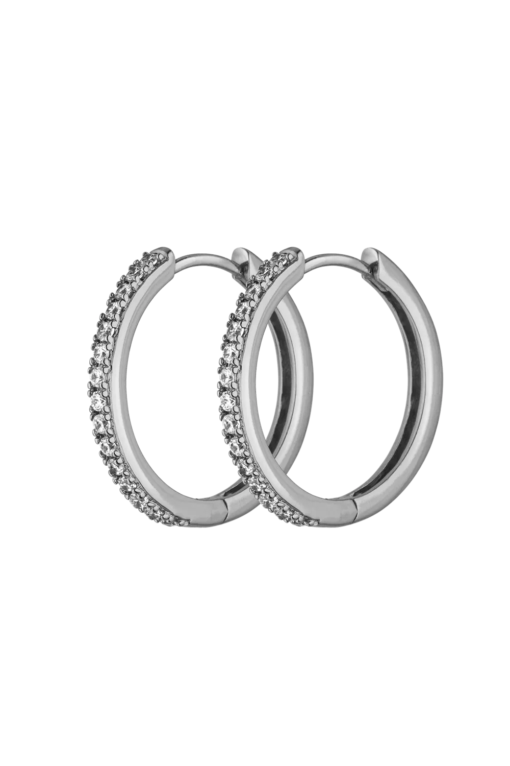 Allegra Hoops Medium Silver