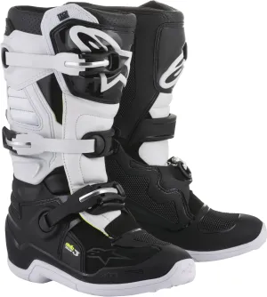 ALPINESTARS TECH 3 STELLA BOOTS BLACK/WHITE SZ 08 2013218-12-8