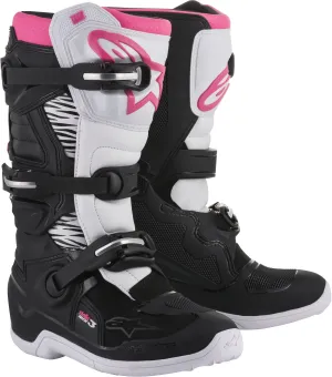 ALPINESTARS TECH 3 STELLA BOOTS BLACK/WHITE/PINK SZ 09 2013218-130-9