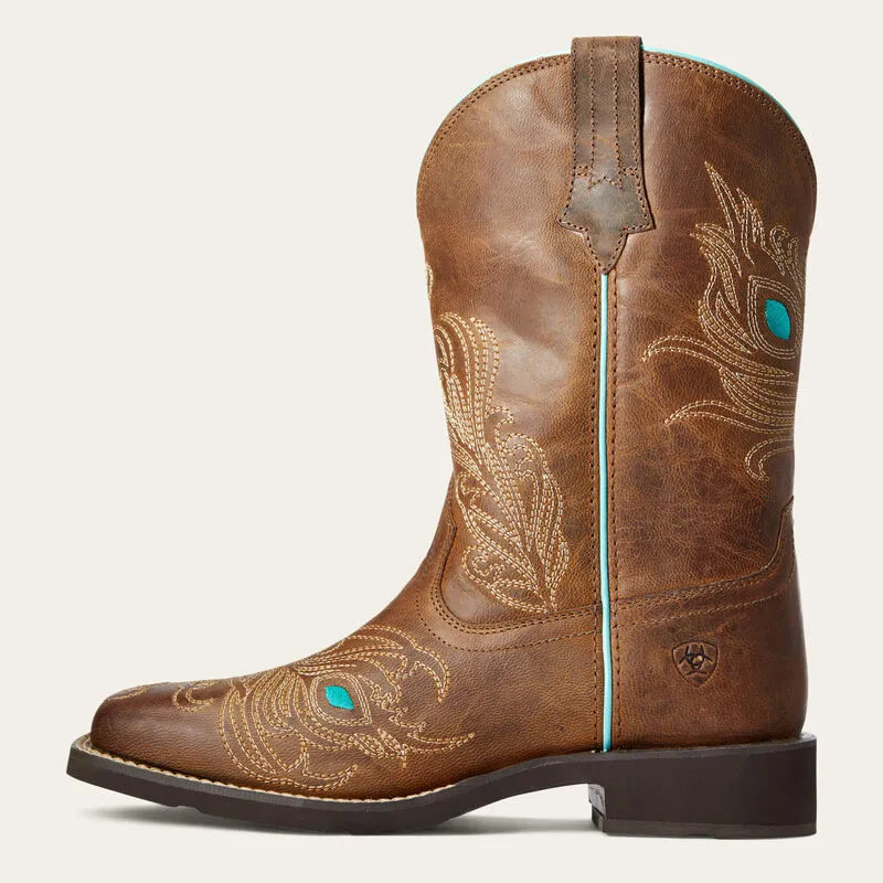 Ariat® Women's "Bright Eyes II" Western Boots - Weathered Brown