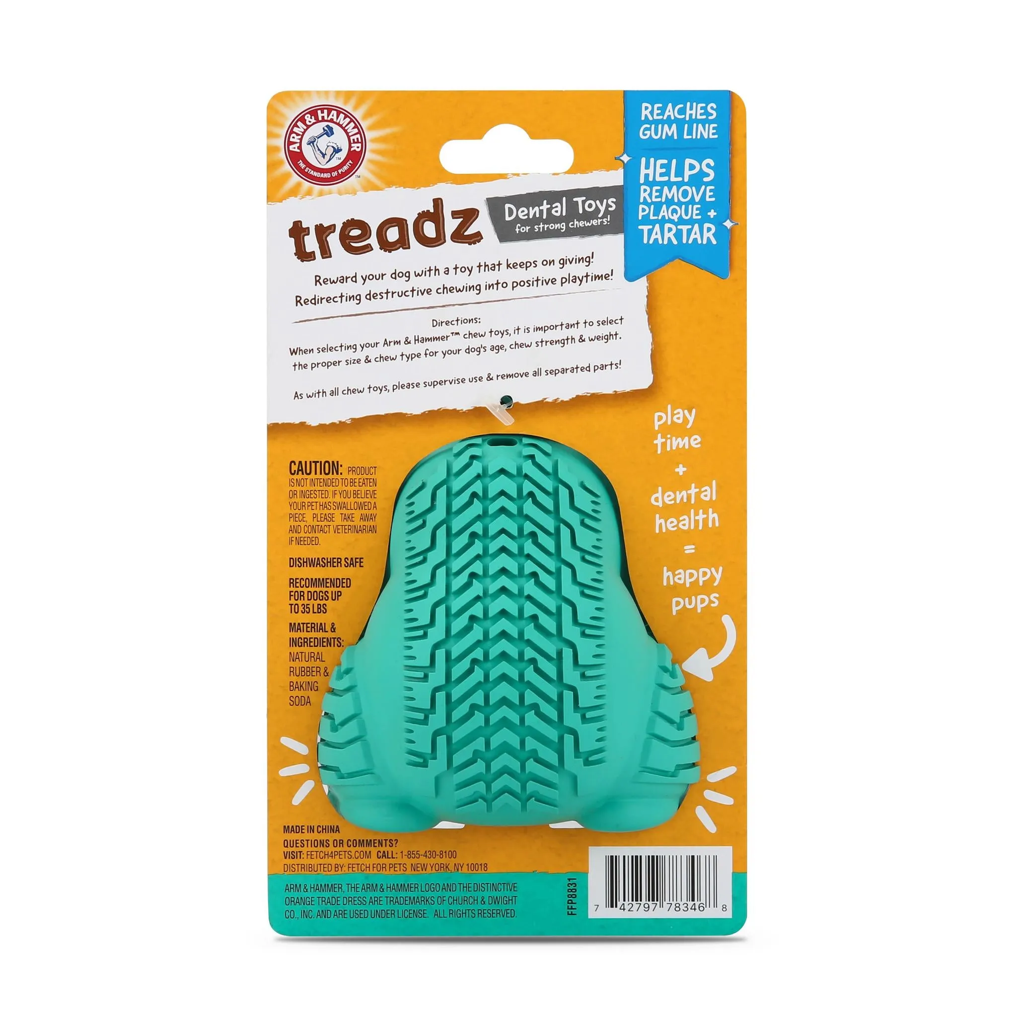 Arm and Hammer Super Treadz Gorilla Dental Dog Toy