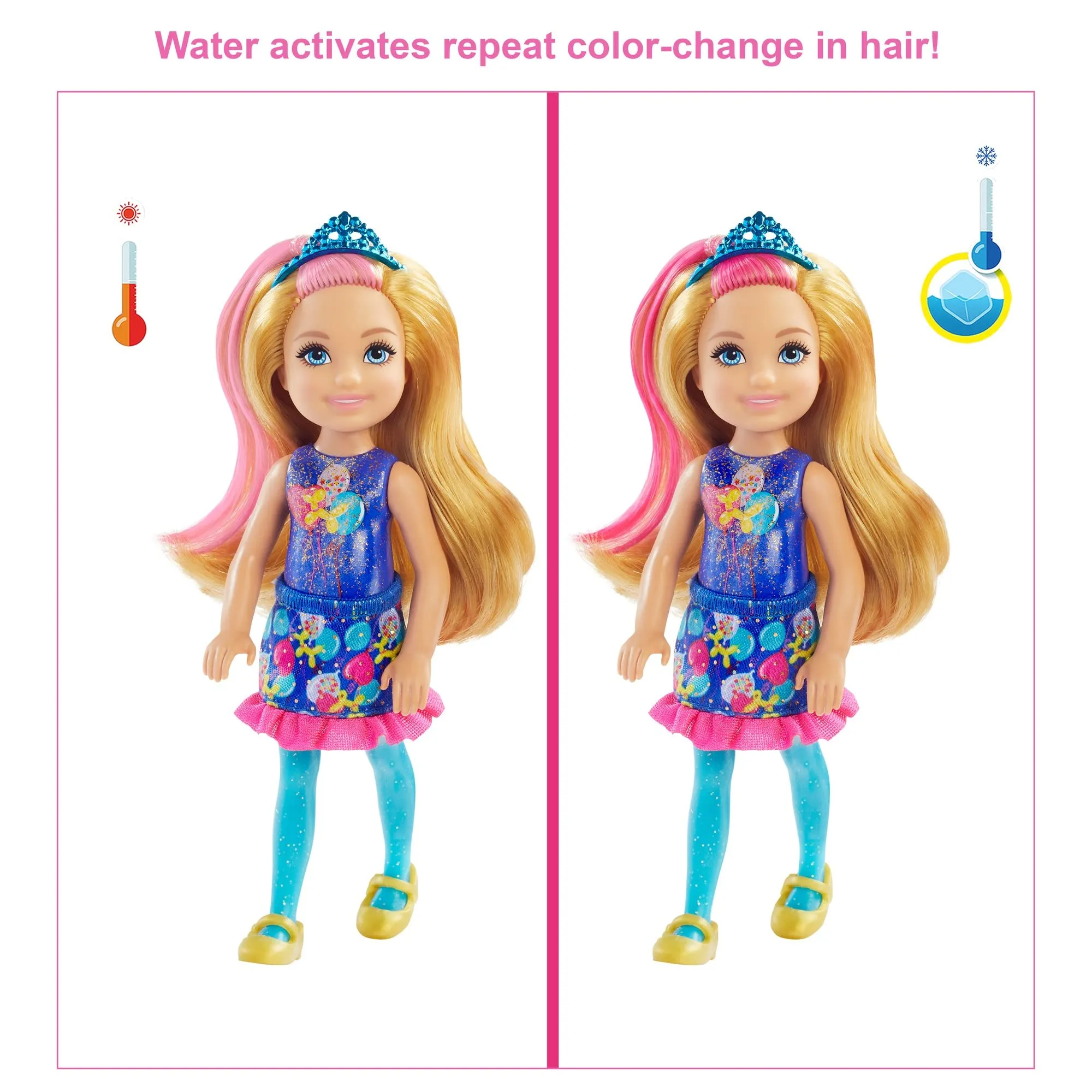 Barbie Chelsea Color Reveal Doll with 6 Surprises