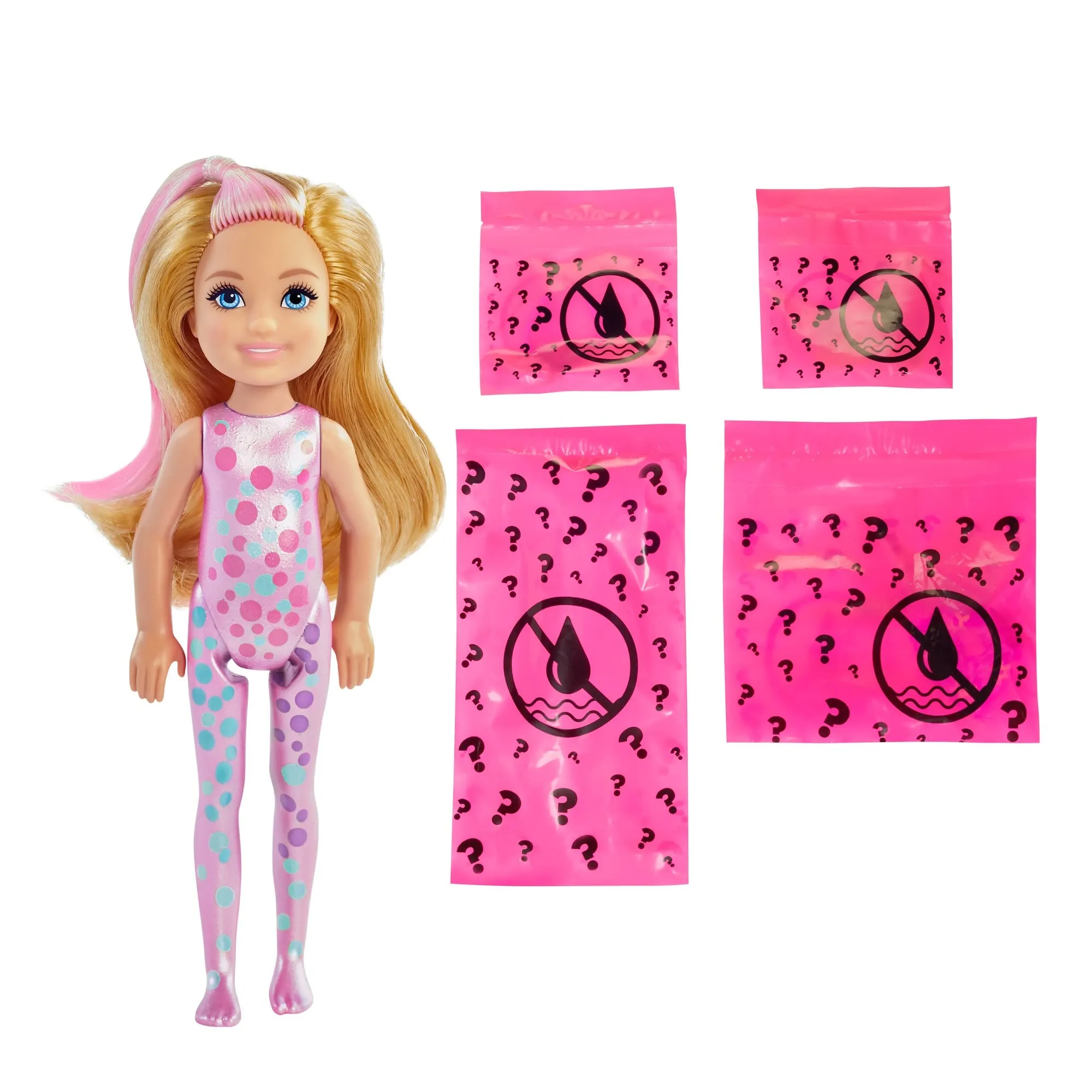 Barbie Chelsea Color Reveal Doll with 6 Surprises