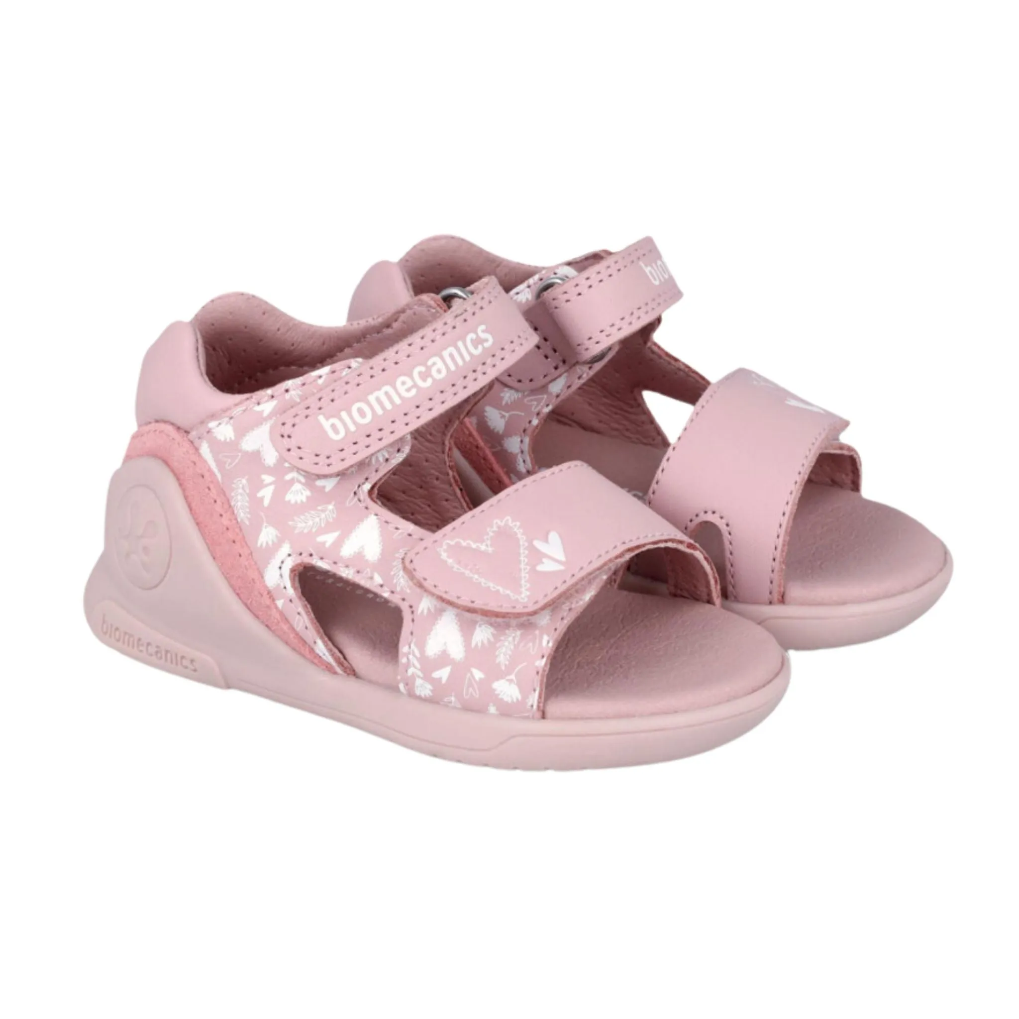 Biogateo Pink Triple Heart Sandals