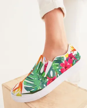 BIRD OF PARADISE FLORAL CANVAS SHOES