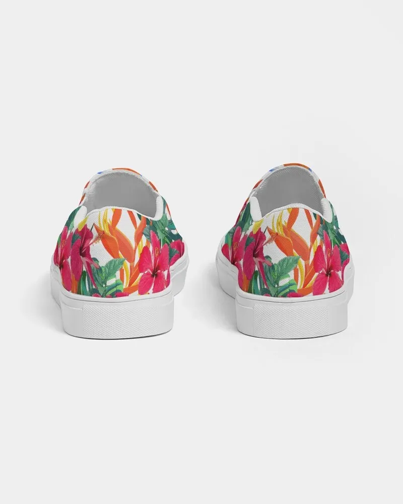 BIRD OF PARADISE FLORAL CANVAS SHOES