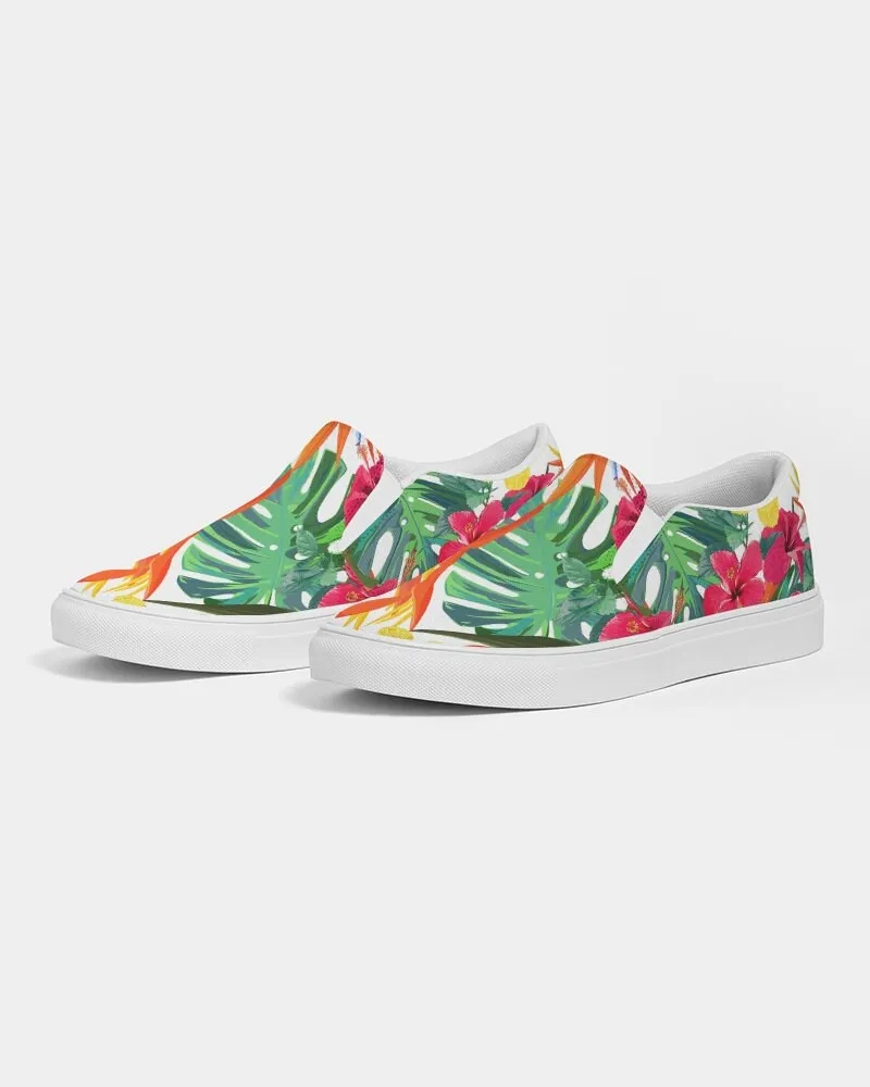 BIRD OF PARADISE FLORAL CANVAS SHOES