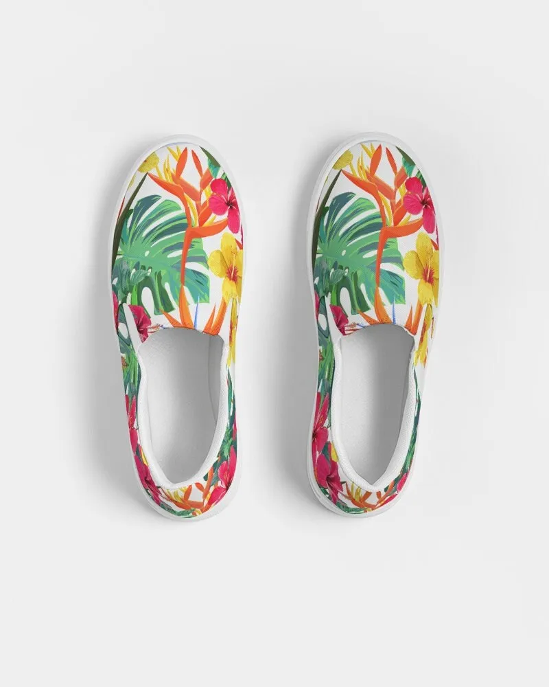 BIRD OF PARADISE FLORAL CANVAS SHOES