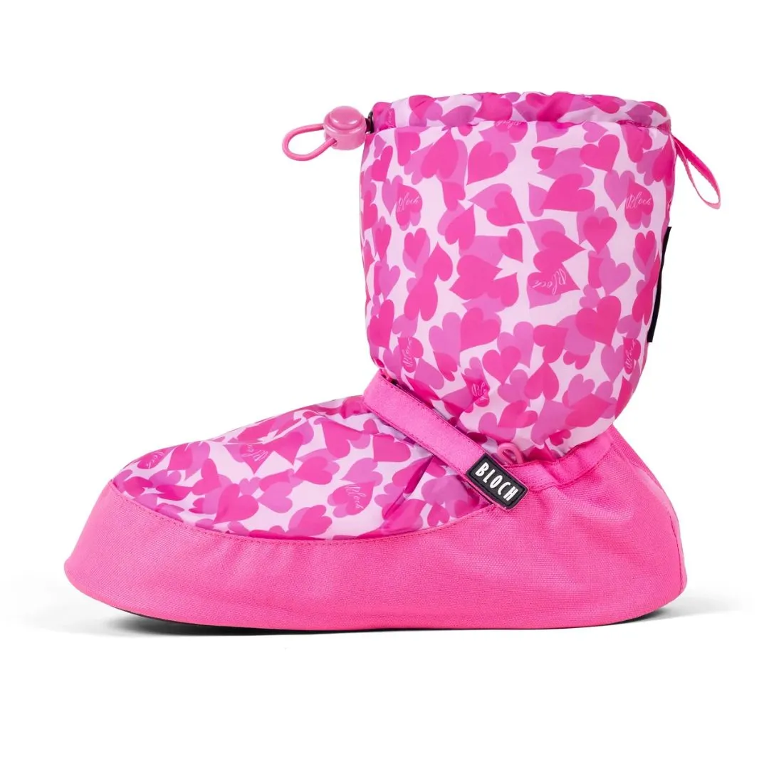 Bloch Children Confetti Hearts Printed Warmup Booties