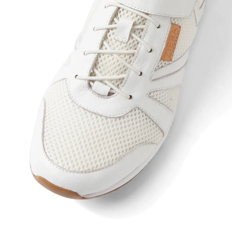 BOPAL W - WHITE-LEATHER MESH