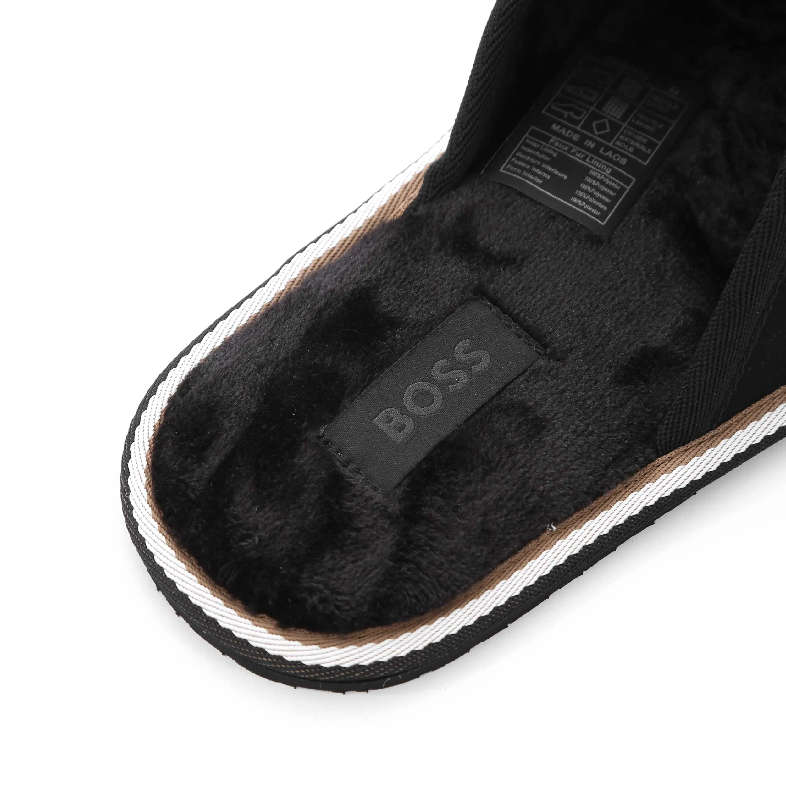 BOSS Home Slid mflg Slipper in Black