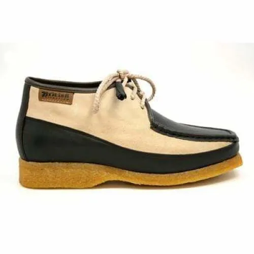 British Walkers Knicks Men's Brown Suede and Beige Leather