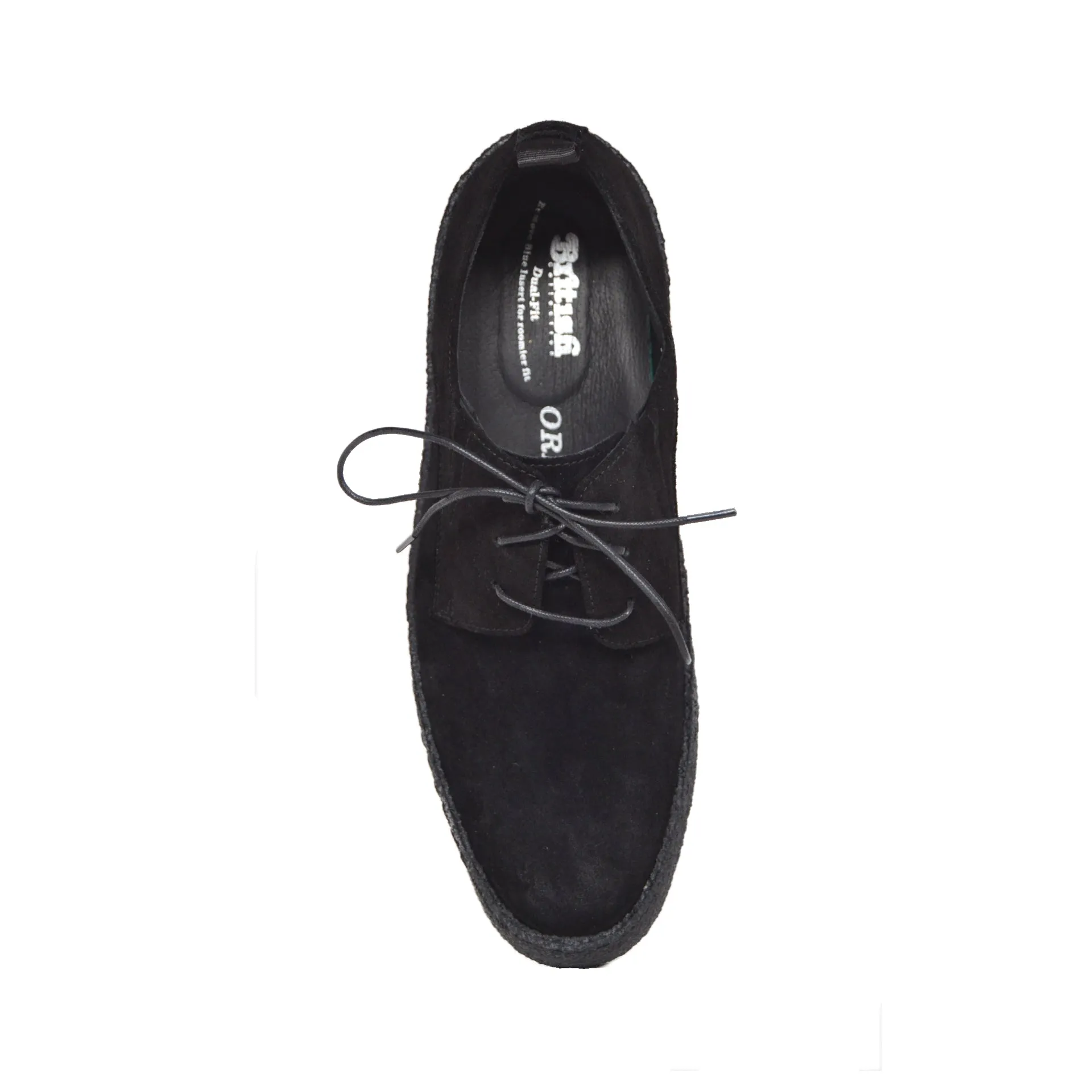 British Walkers Playboy Original Low Cut Men's Black Suede with Crepe Sole