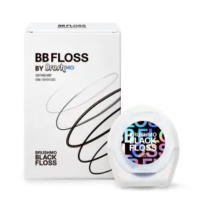 Brushmo Black Floss, Expanding Dental Floss, 55 YD, 1pk