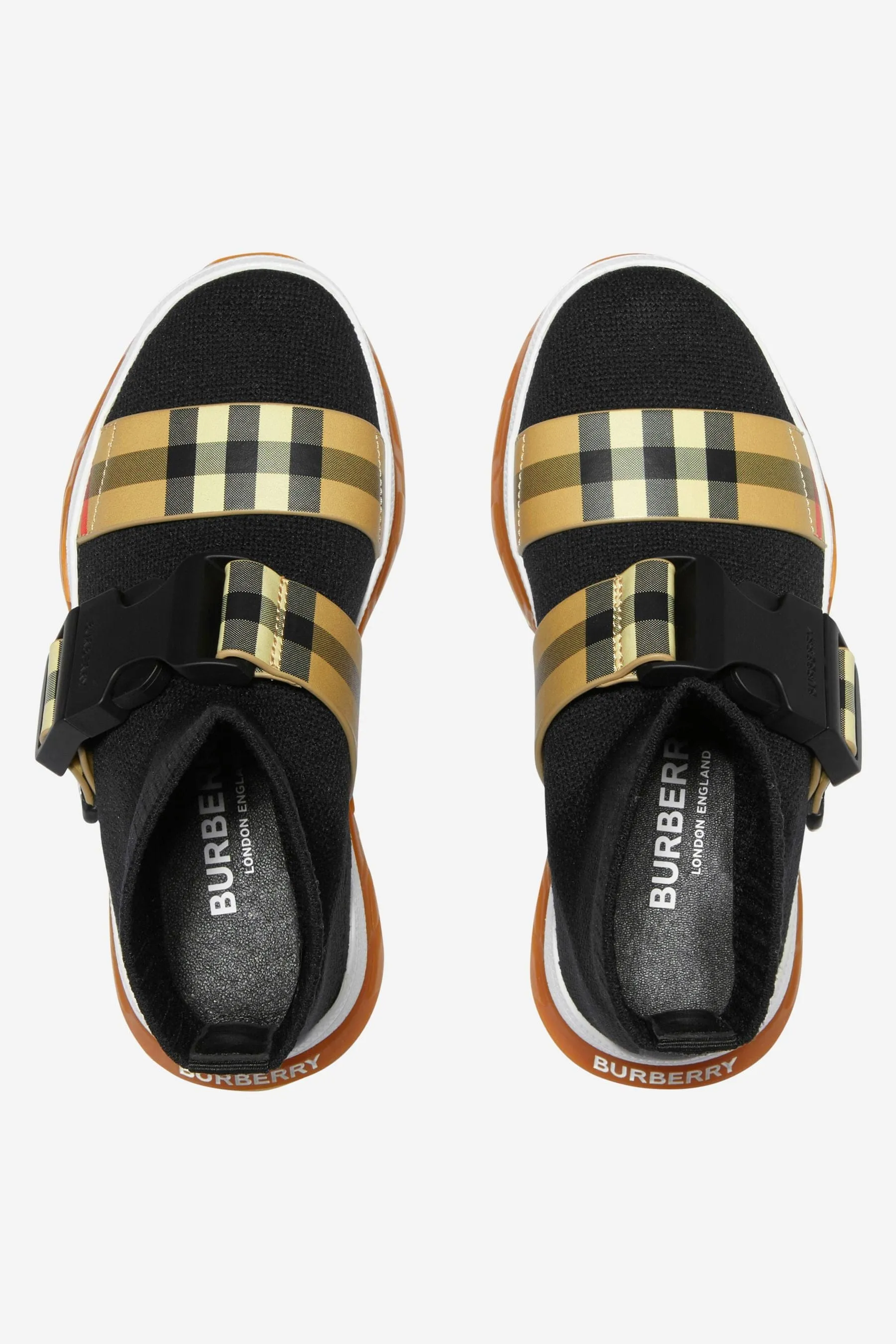 Burberry Unisex Buckled Strap Sock Trainers