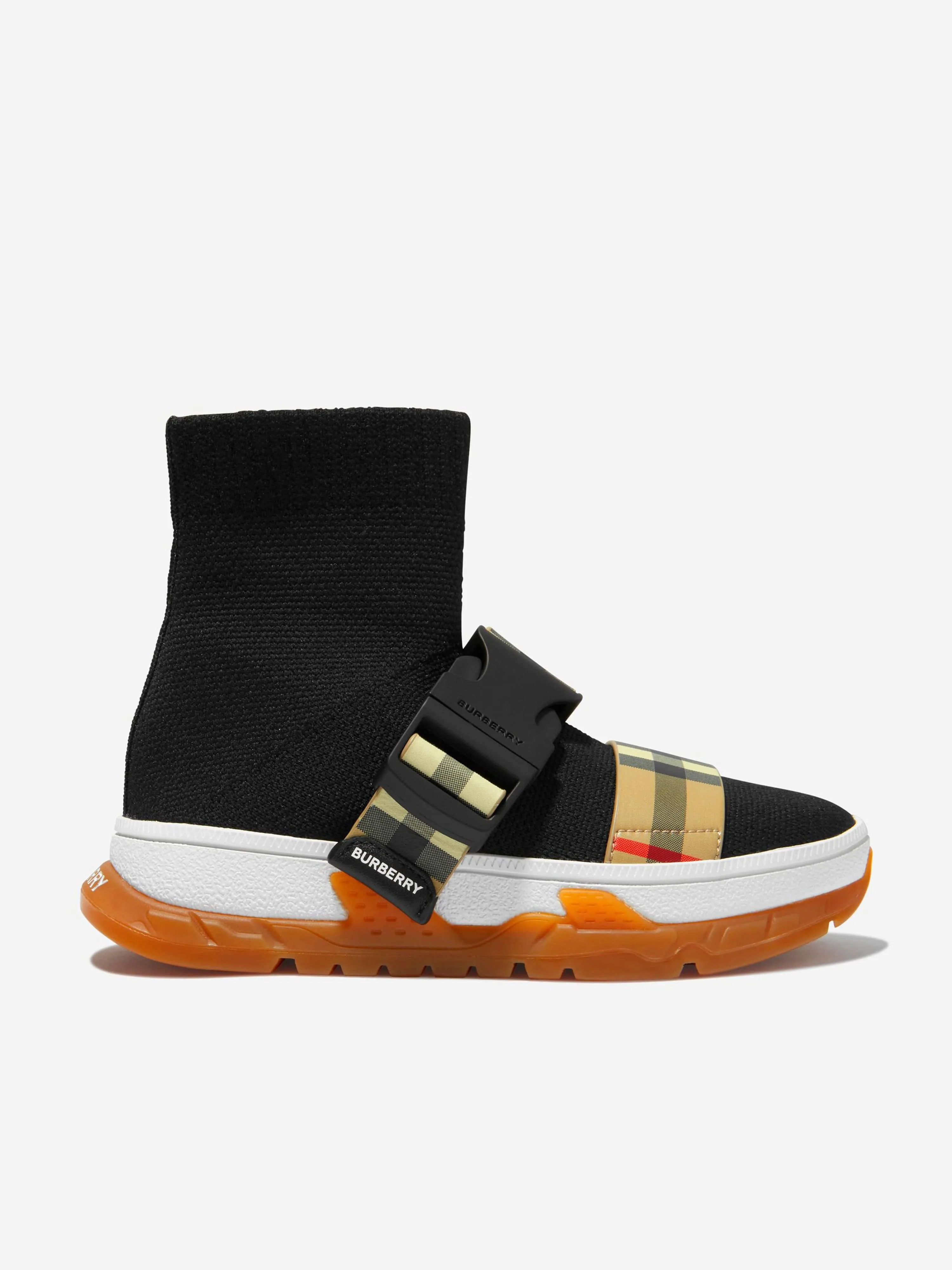 Burberry Unisex Buckled Strap Sock Trainers