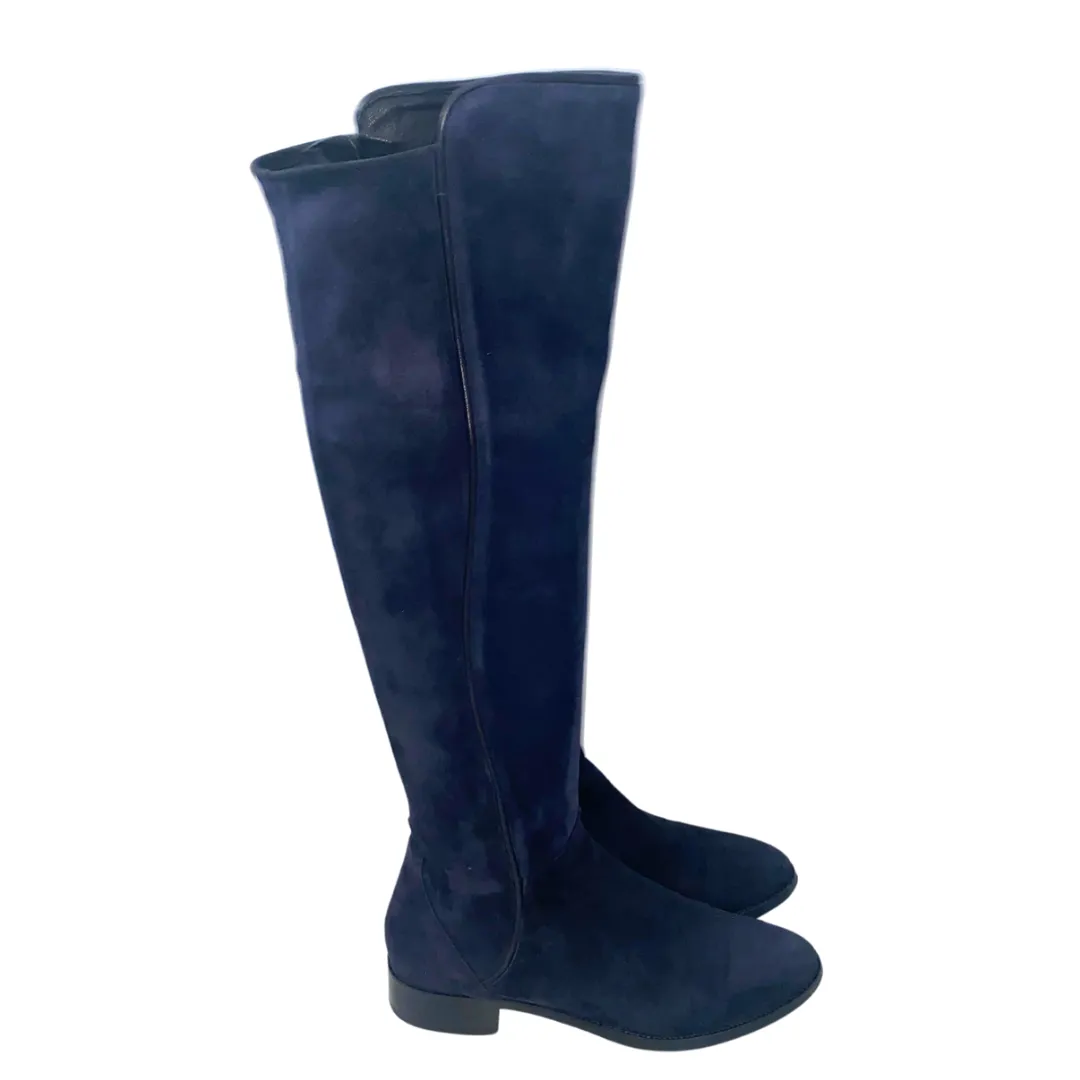 Carl Scarpa Knee High Boots Suede Navy SIZE 39