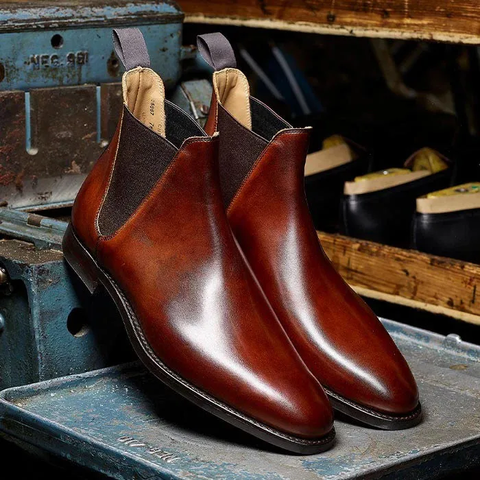 Chelsea 8 Chestnut Calf Leather Boots