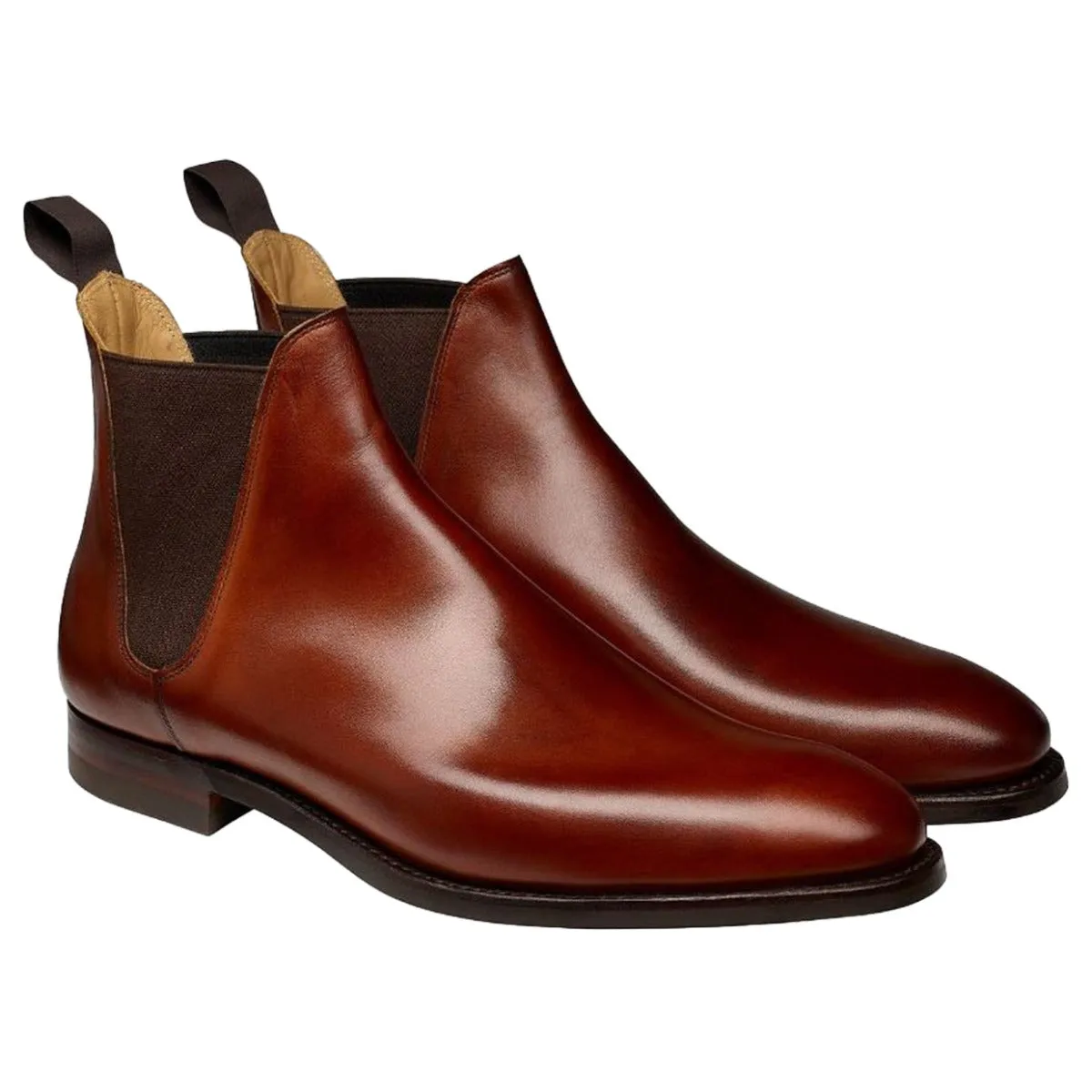 Chelsea 8 Chestnut Calf Leather Boots