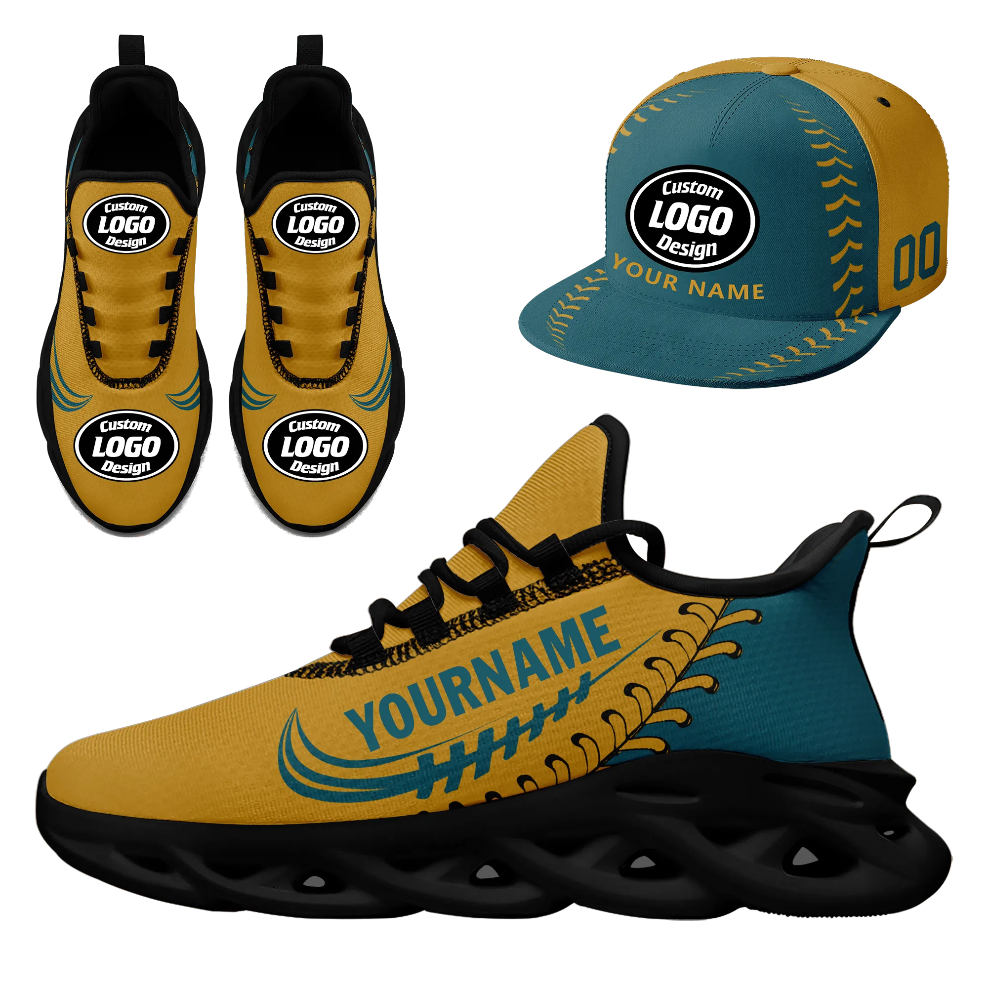 Custom MaxSoul Shoes and Hat Combo Personalized JH-bd0b00ea-b