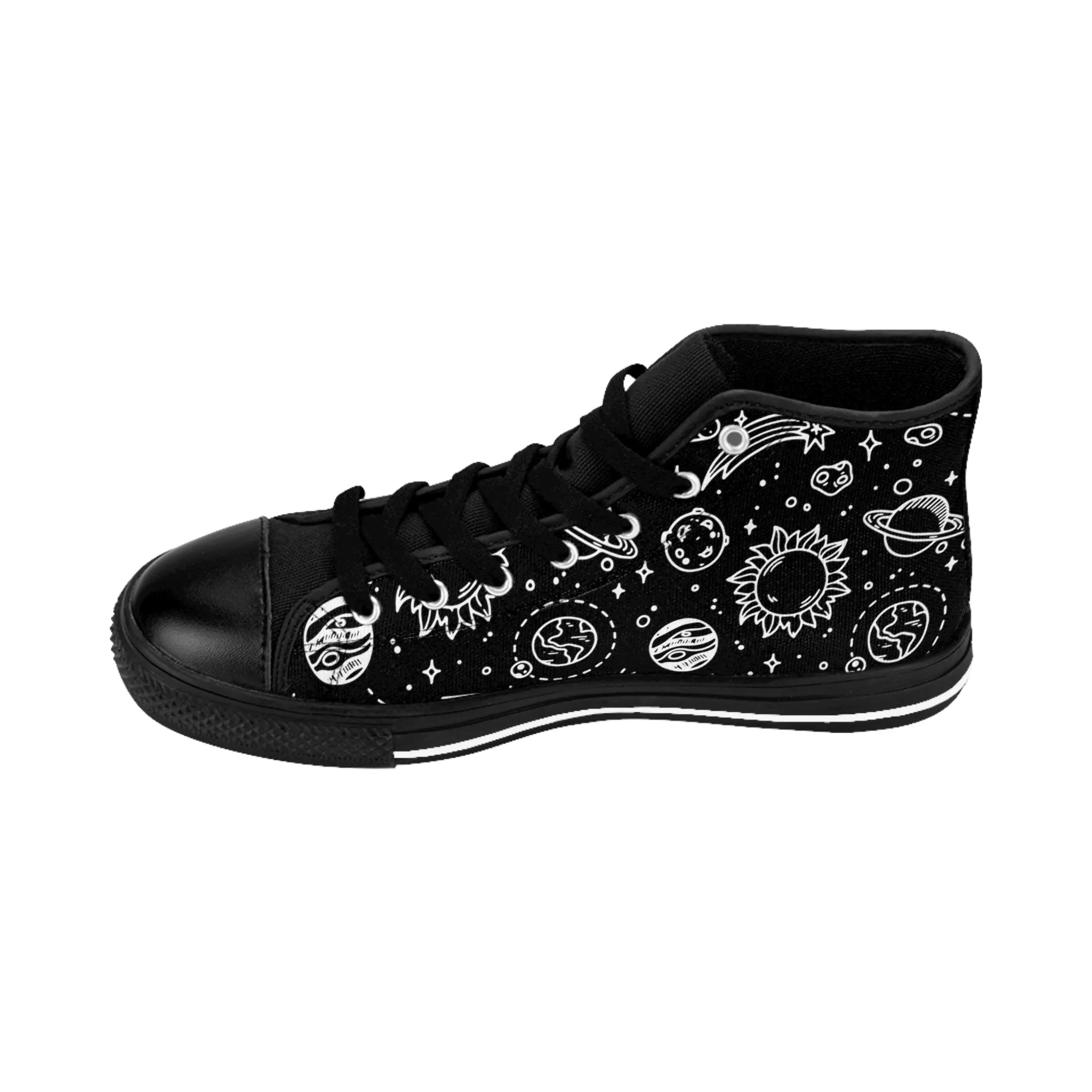 Cute Universe Drawing ,Women's Classic Sneakers