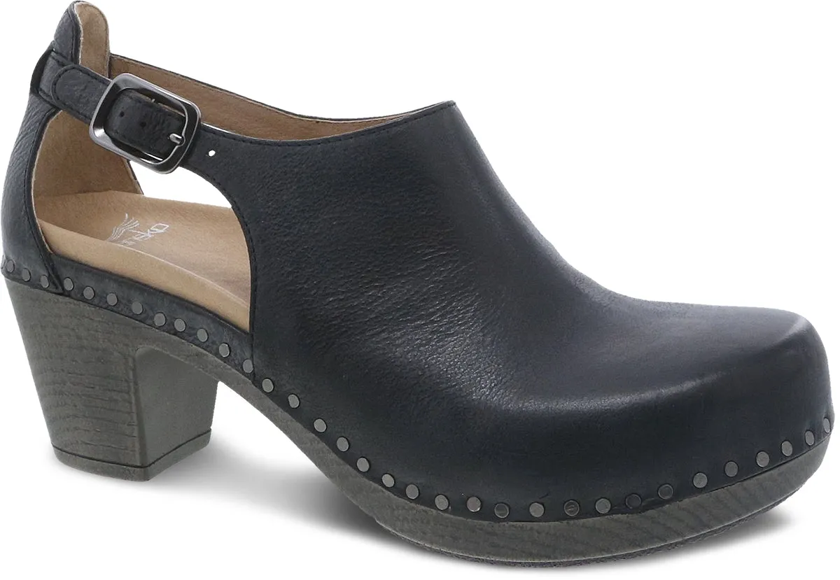 'Dansko' Women's Sassy - Black Milled Burnished Nubuck