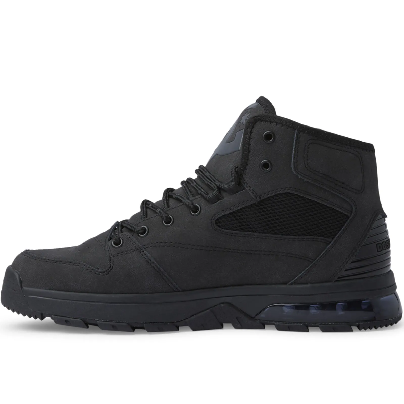 DC Shoes Mens Versatile Mid Rise Leather Boots - Black