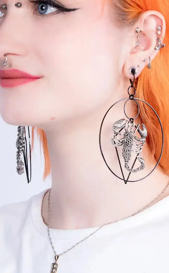 Death of Orion Scorpion Earrings