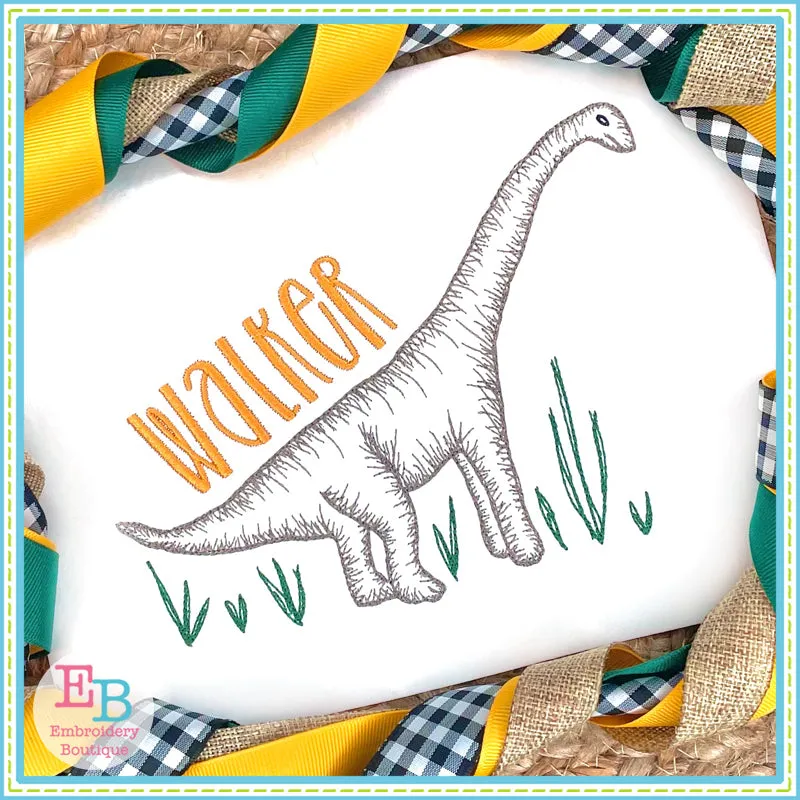 Dinosaur 2 Embroidery Design